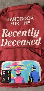 Beetlejuice Brand Book Bag, Burgundy Med Size